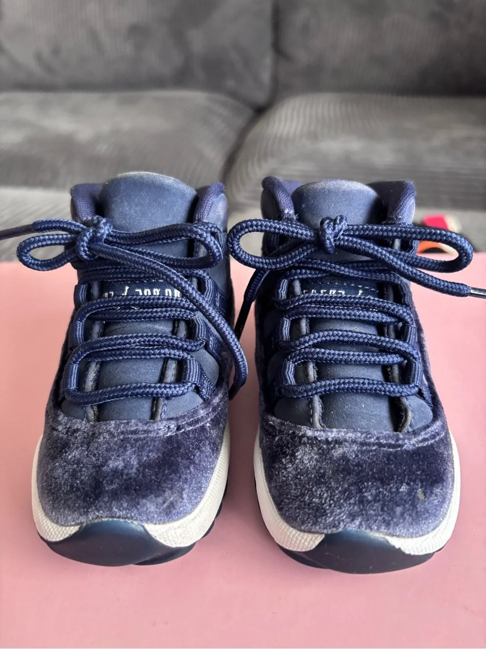 Nike Kids Navy Blue Jordan Low-Top Sneakers